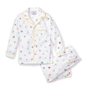 Petite Plume Birthday Wishes Pajama Set White Cotton Blend 6-12M SPJBW0612